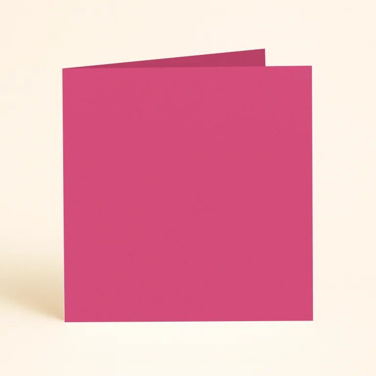 125mm Square Single Fold Card - Keaykolour Lipstick