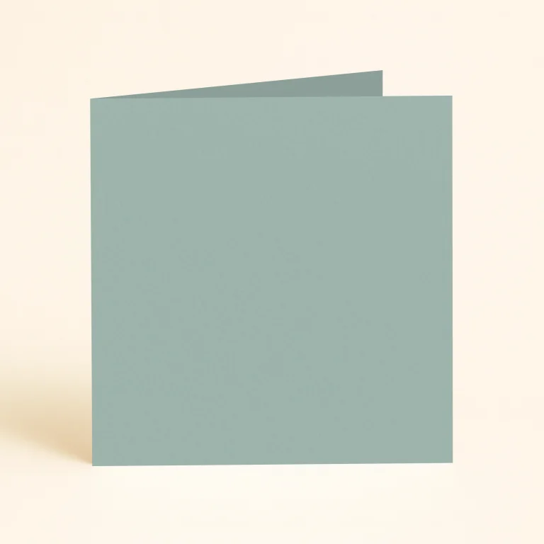 125mm Square Single Fold Card - Keaykolour Matcha Tea