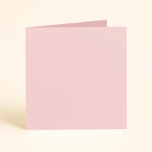 125mm square folded Olin colours Baby Pink 1