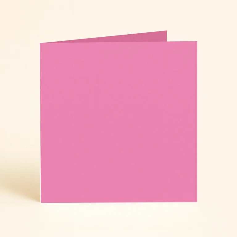 125mm Square Single Fold Card - Olin Colours Blush