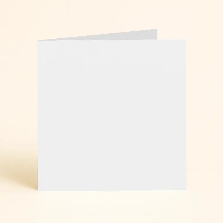 150mm Square Single Fold Card - Olin Colours Brilliant White