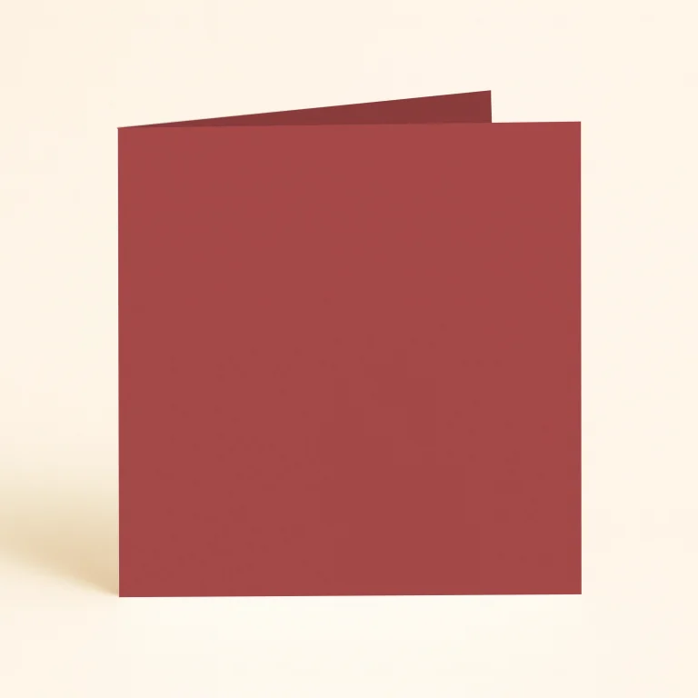 150mm Square Single Fold Card - Olin Colours Cherry