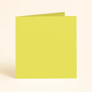 125mm square folded Olin colours Citrus Yellow 1