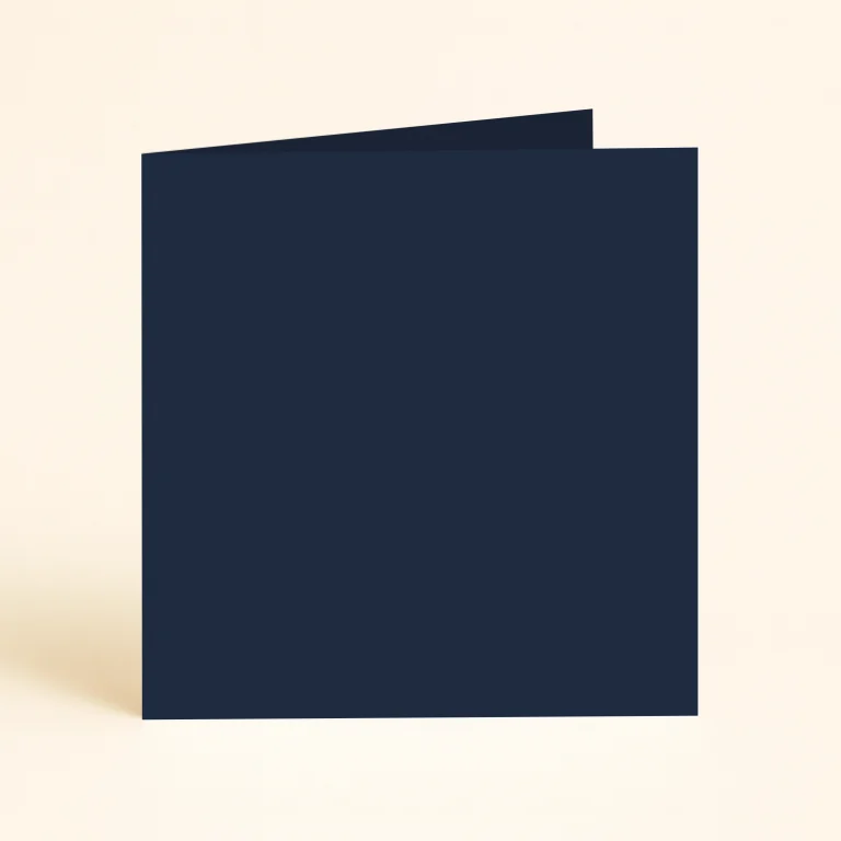 125mm Square Single Fold Card - Olin Colours Cobalt