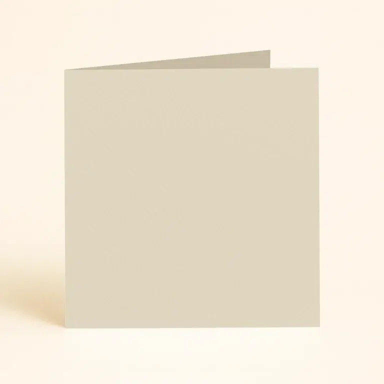150mm Square Single Fold Card - Olin Colours Fawn