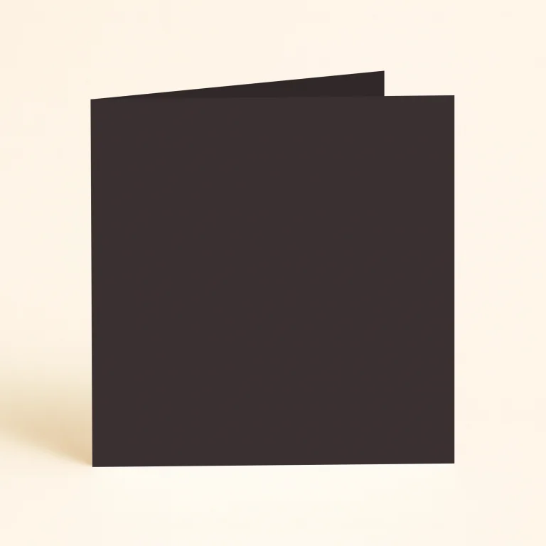 125mm Square Single Fold Card - Olin Colours Hot Brown