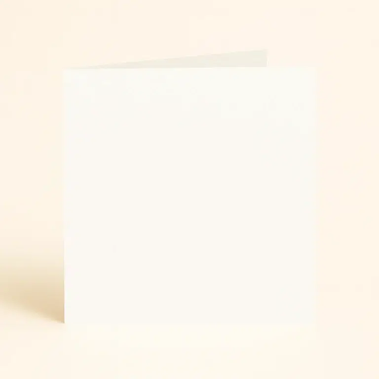 150mm Square Single Fold Card - Olin Colours Ivory