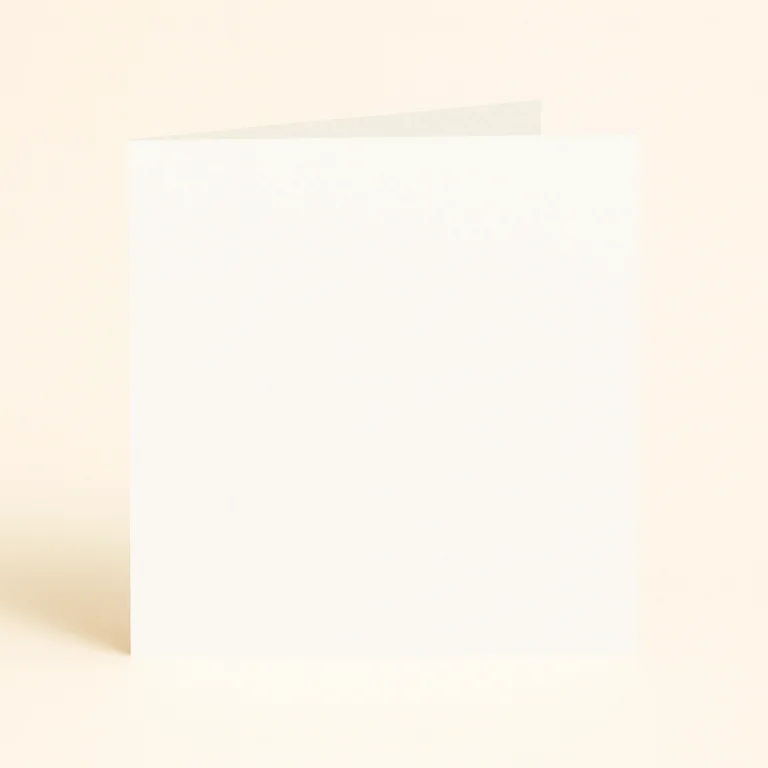 125mm Square Single Fold Card - Olin Colours Ivory