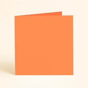 125mm square folded Olin colours Orangw