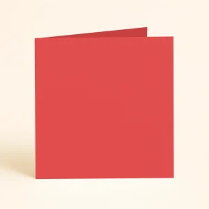 125mm square folded Olin colours Poppy