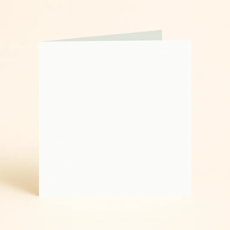 150mm Square Single Fold Card - Olin Colours Soft White
