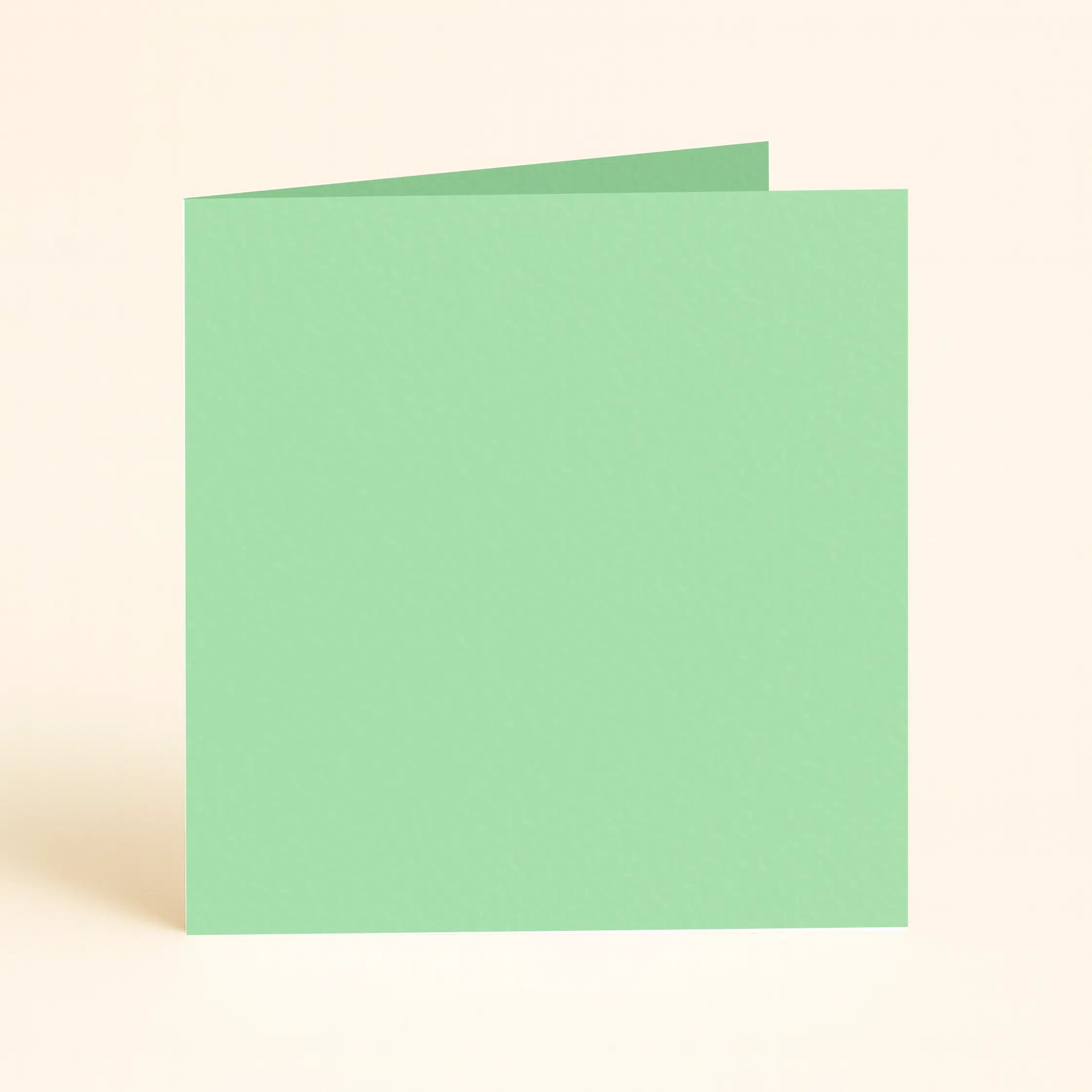 150mm Square Single Fold Card - Olin Colours Spring Green 1 125mm square folded – Olin colours – Spring Green