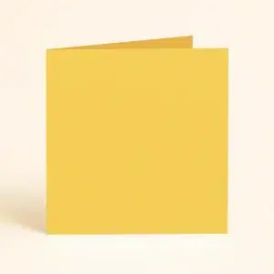 125mm square folded Olin colours Sunshine Yellow 1
