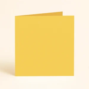 125mm square folded Olin colours Sunshine Yellow