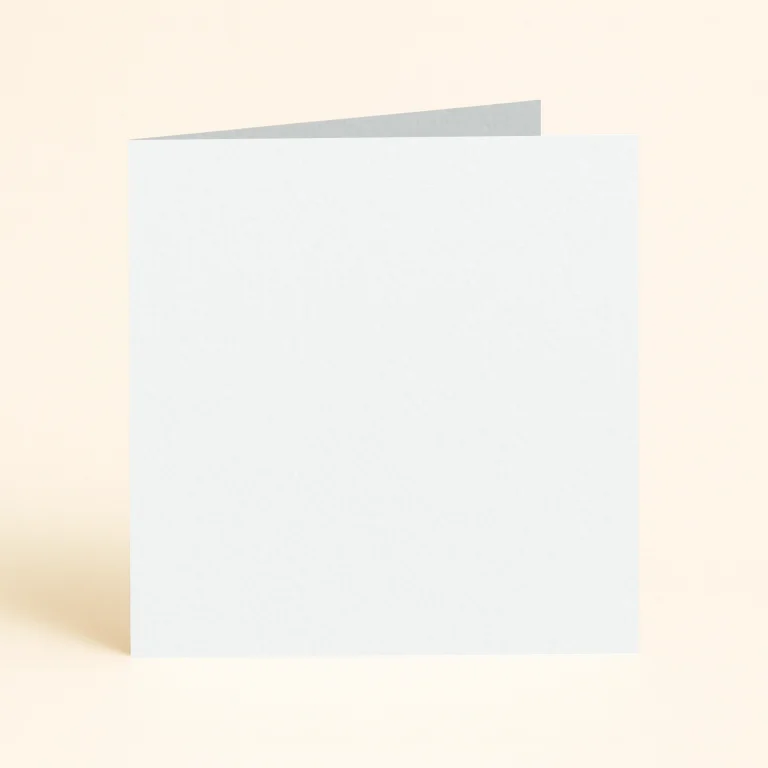 125mm Square Single Fold Card - Olin Colours Ultimate White