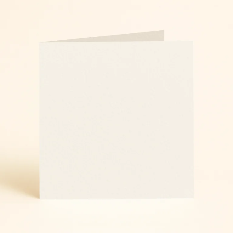 125mm Square Single Fold Card - Olin Colours Warm White