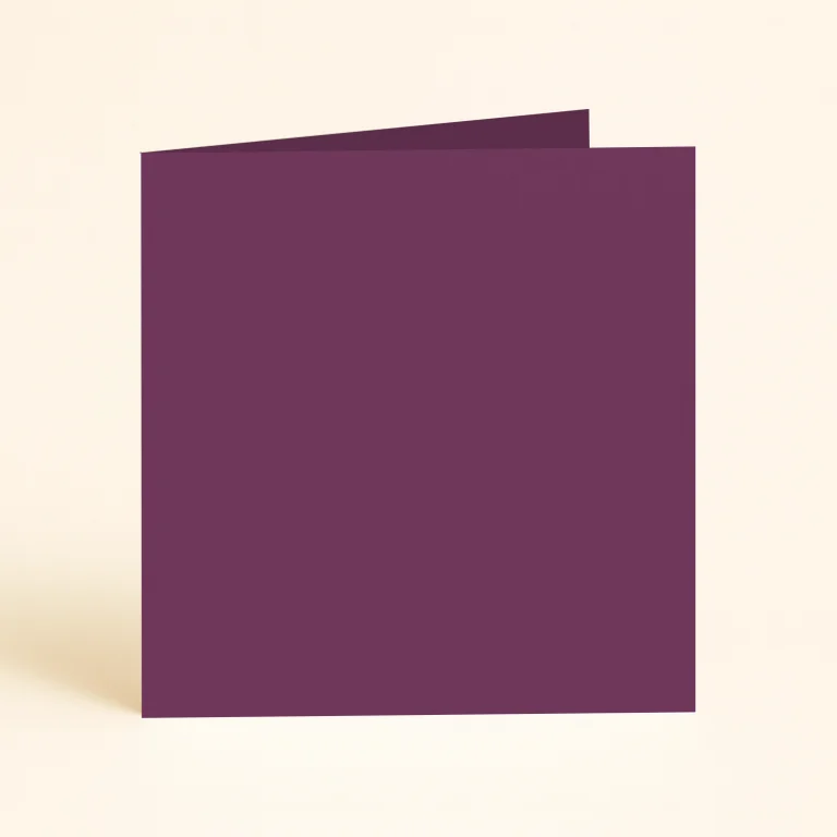 125mm Square Single Fold Card - Keaykolour Orchid