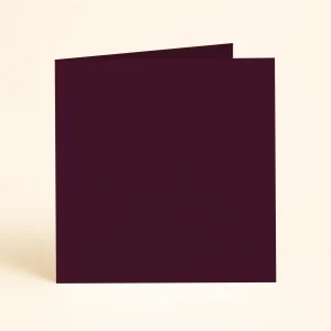 125mm square folded Port Wine keaykolour