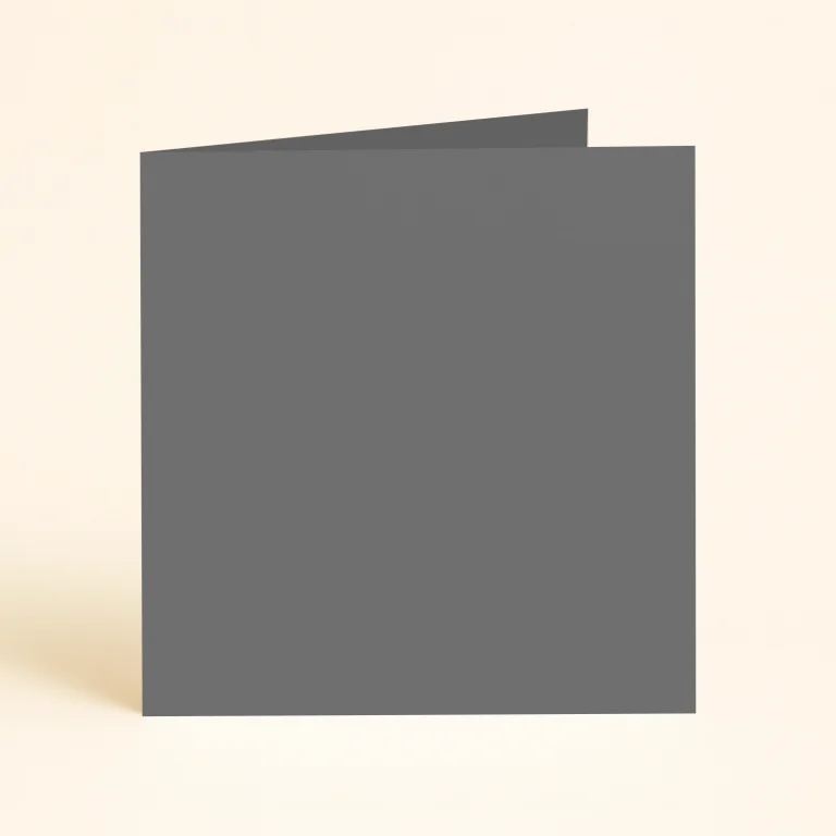 125mm Square Single Fold Card - Keaykolour Basalt