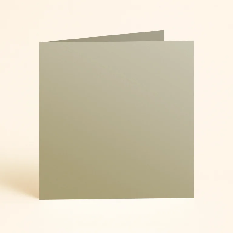 125mm Square Single Fold Card - Curious Metallics Gold Leaf