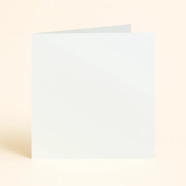 125mm Square Single Fold Card - Curious Metallics Ice Gold