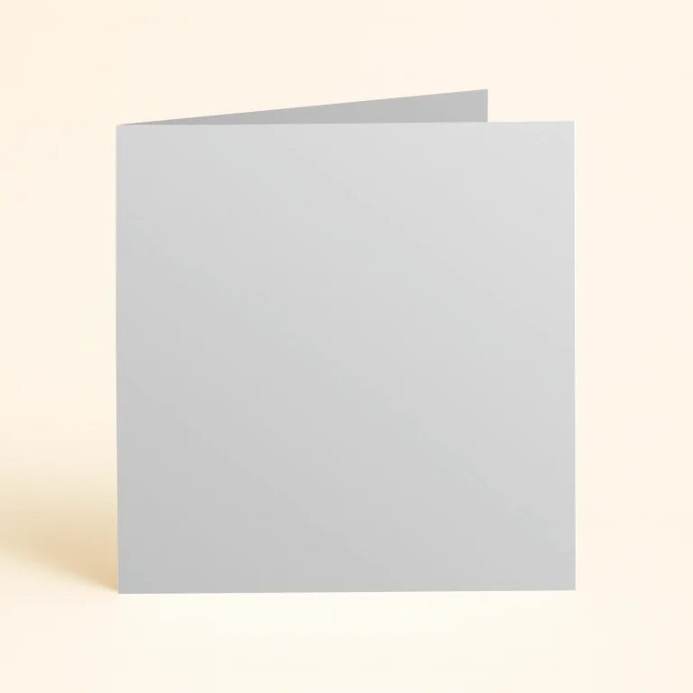 125mm Square Single Fold Card - Curious Metallics Lustre