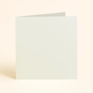 125mm square folded curious metallics White Gold