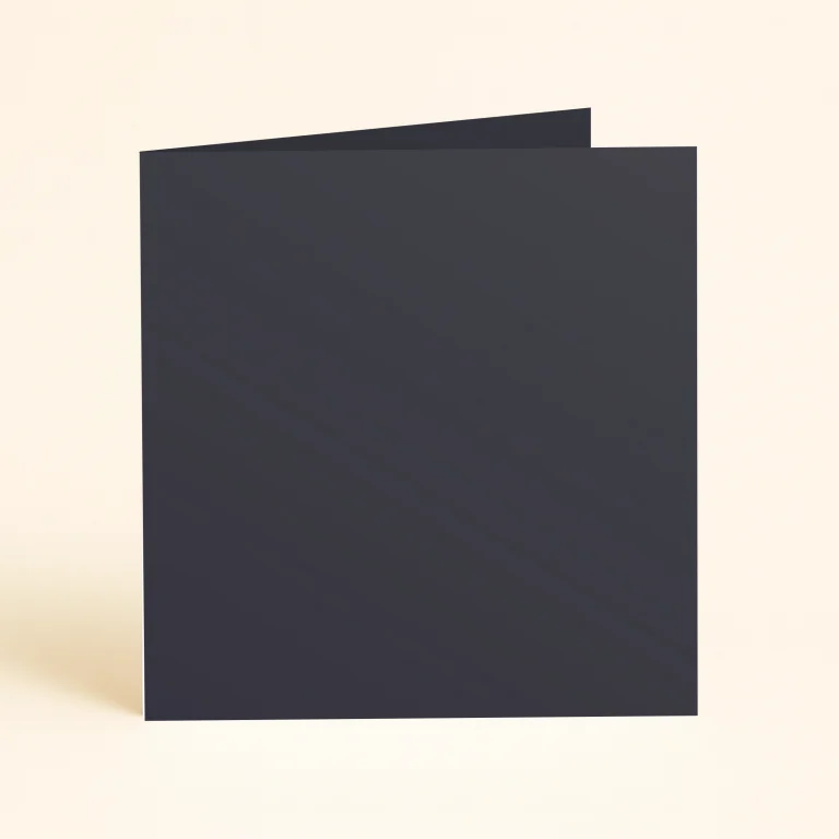 125mm Square Single Fold Card - Curious Metallics Night