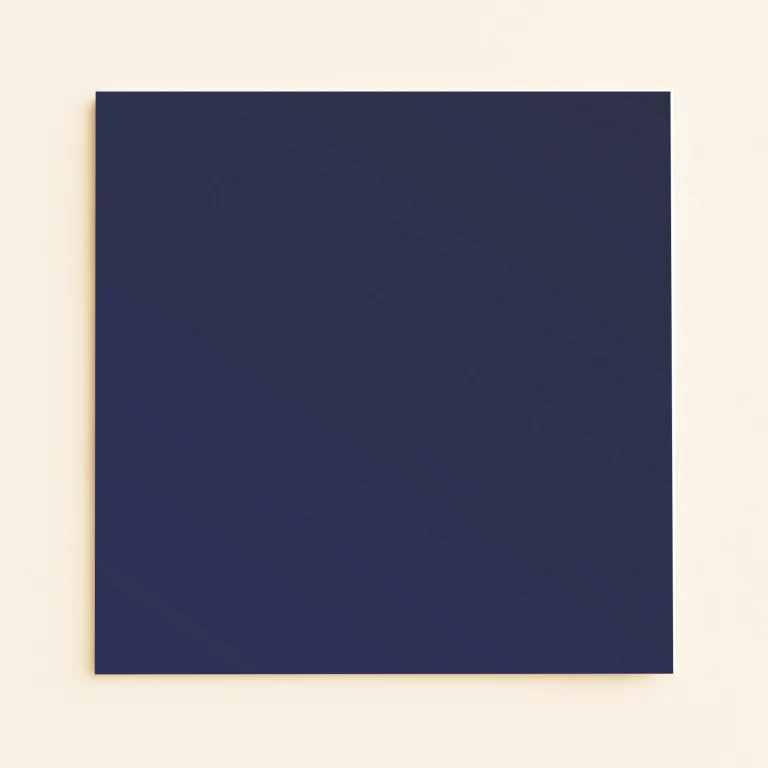 150mm Square Flat Sheet Card - Curious Metallics Blue Steel