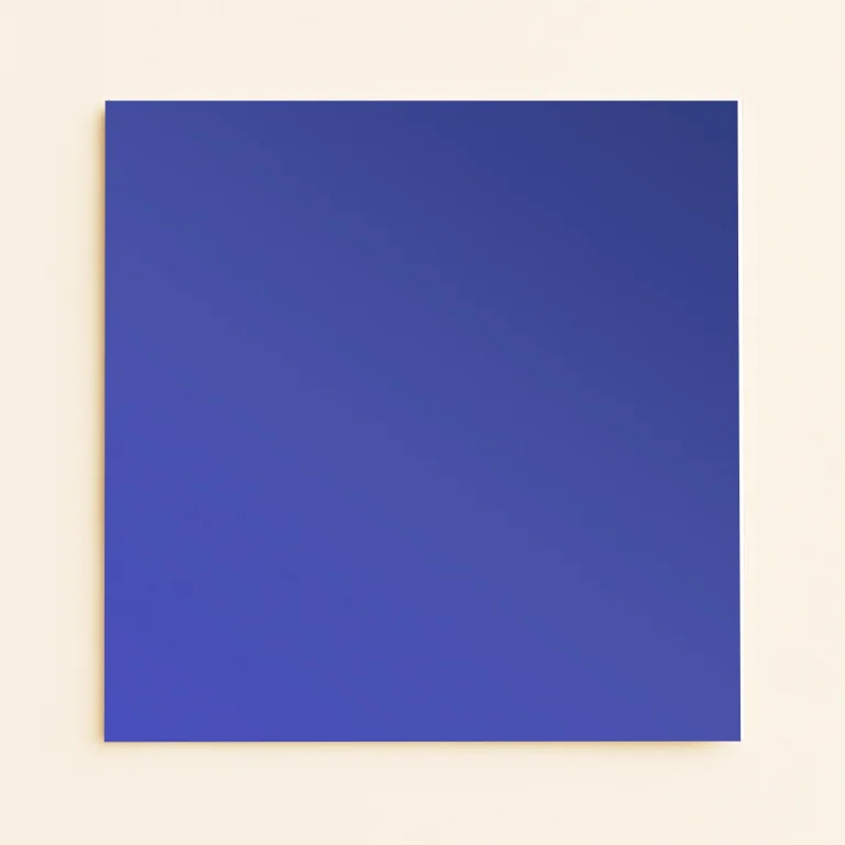 150mm Square Flat Sheet Card - Curious Metallics Electric Blue