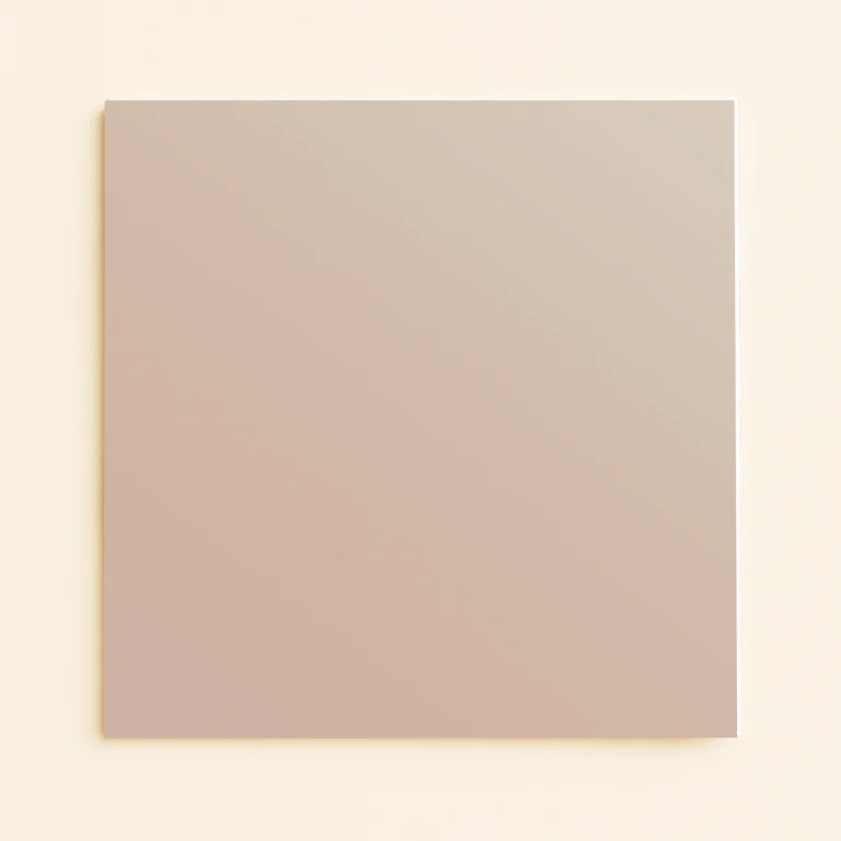 150mm Square Flat Sheet Card - Curious Metallics Nude