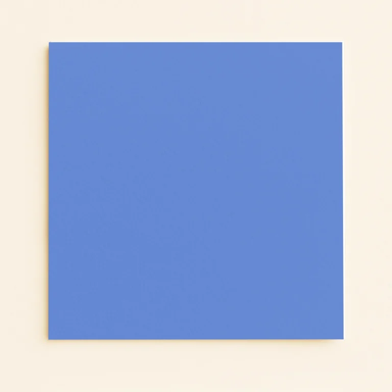 150mm Square Flat Sheet Card - Keaykolour Azure