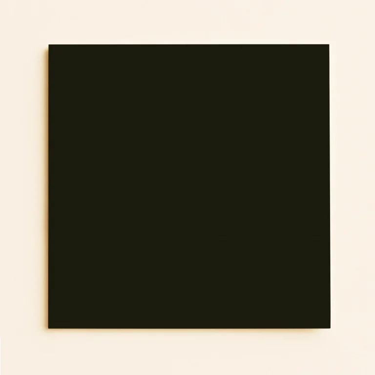 150mm Square Flat Sheet Card - Keaykolour Deep Black