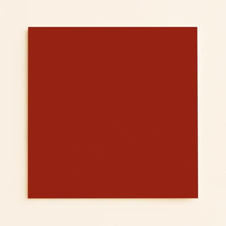 150mm Square Flat Sheet Card - Keaykolour Guardsman Red