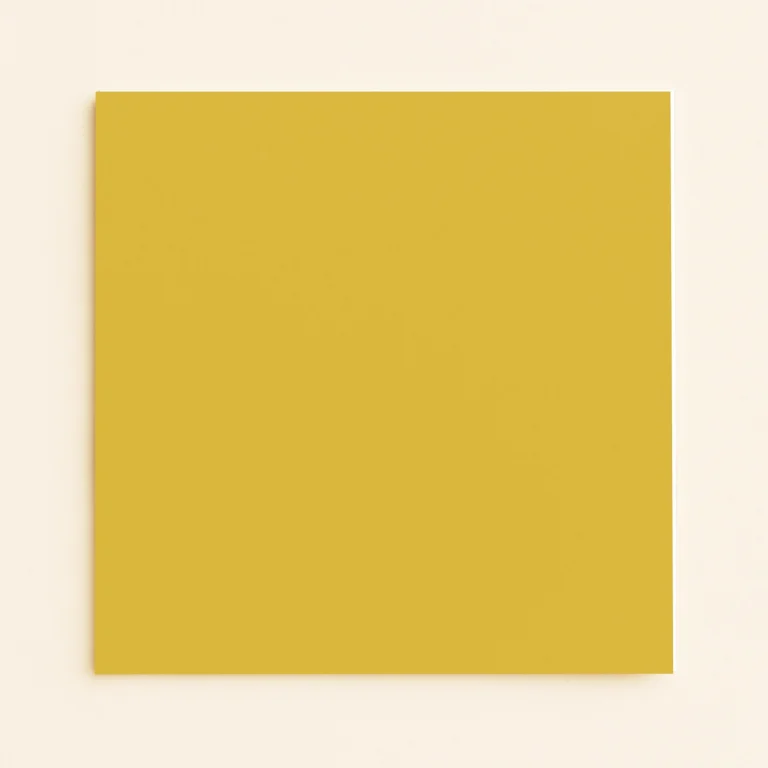 150mm Square Flat Sheet Card - Keaykolour Indian Yellow