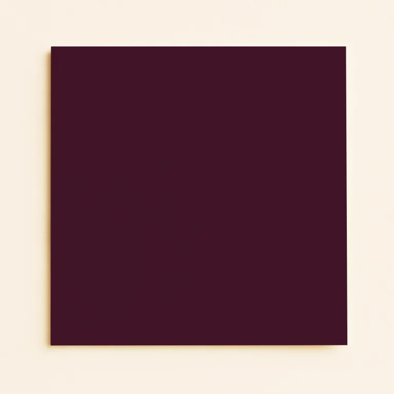 150mm Square Flat Sheet Card - Keaykolour Port Wine