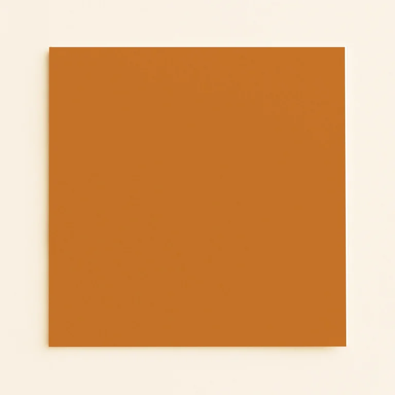 150mm Square Flat Sheet Card - Keaykolour Pumpkin