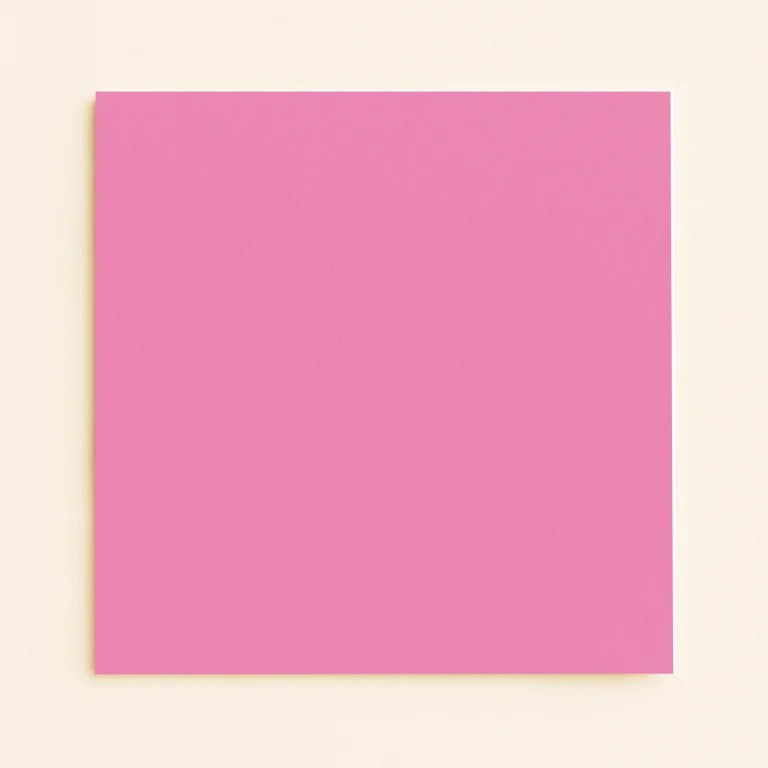 150mm Square Flat Sheet Card - Olin Colours Blush