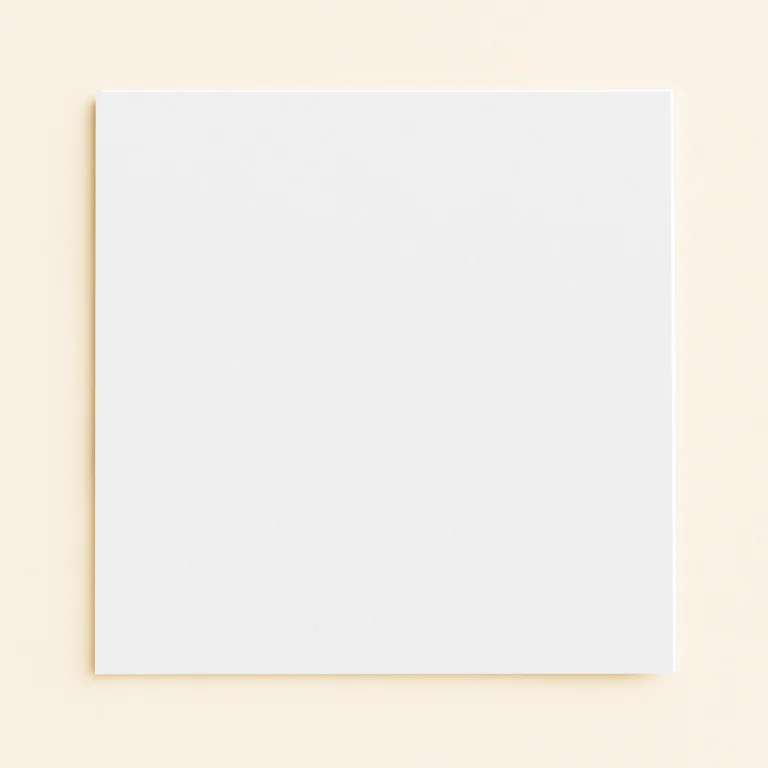 150mm Square Flat Sheet Card - Olin Colours Brilliant White