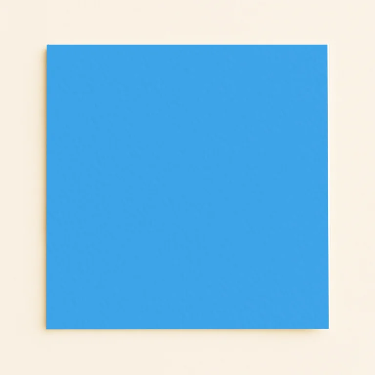 150mm Square Flat Sheet Card - Olin Colours California Blue