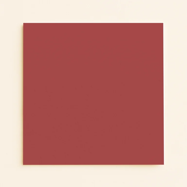 150mm Square Flat Sheet Card - Olin Colours Cherry