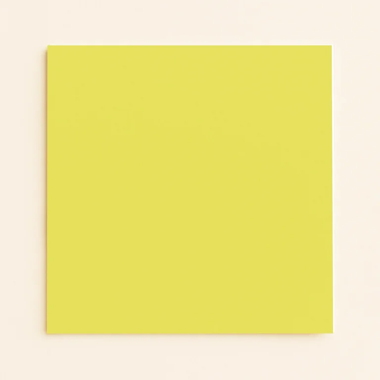 150mm Square Flat Sheet Card - Olin Colours Citrus Yellow