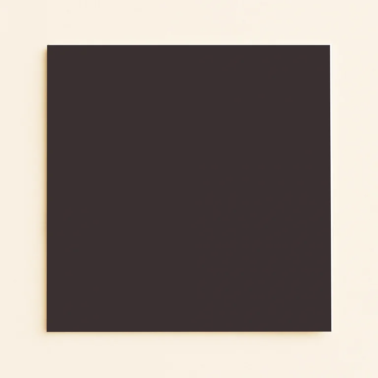150mm Square Flat Sheet Card - Olin Colours Hot Brown