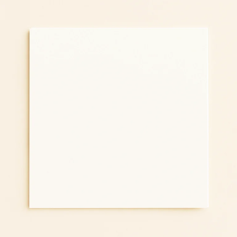 150mm Square Flat Sheet Card - Olin Colours Ivory