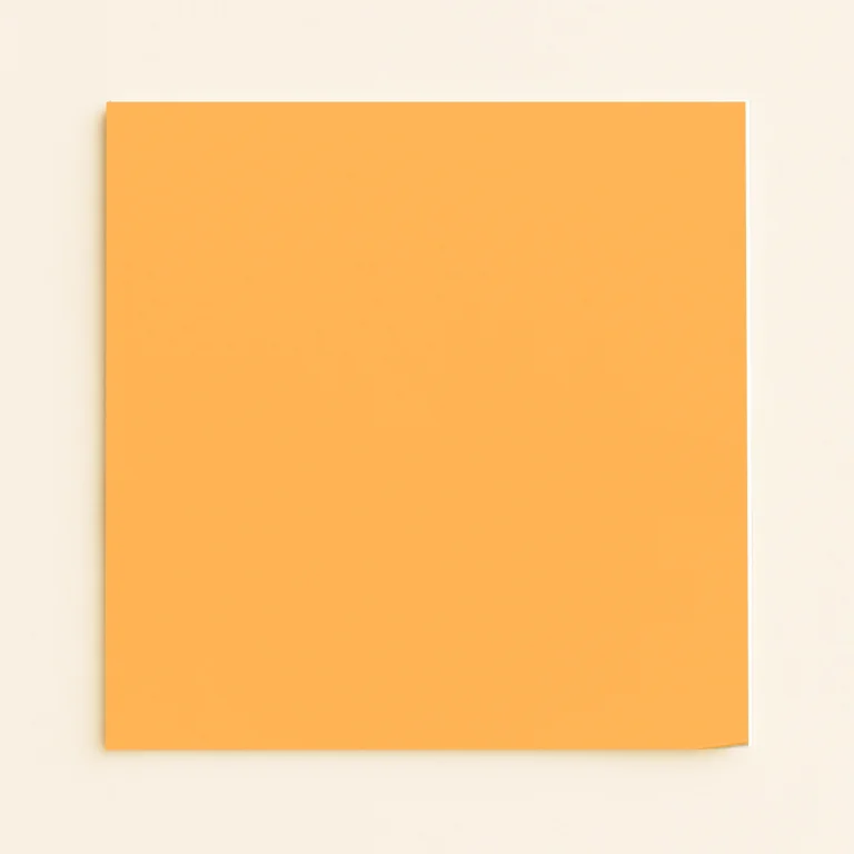 150mm Square Flat Sheet Card - Olin Colours Old Gold