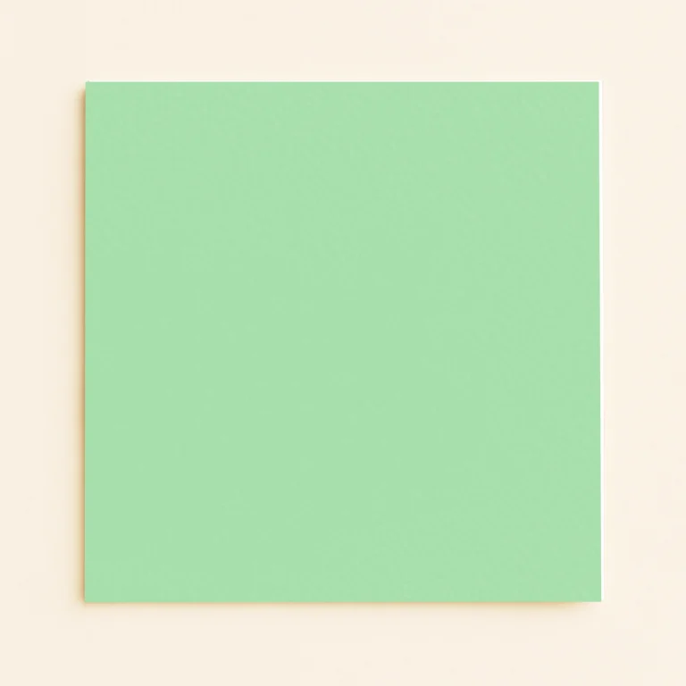 150mm Square Flat Sheet Card - Olin Colours Spring Green