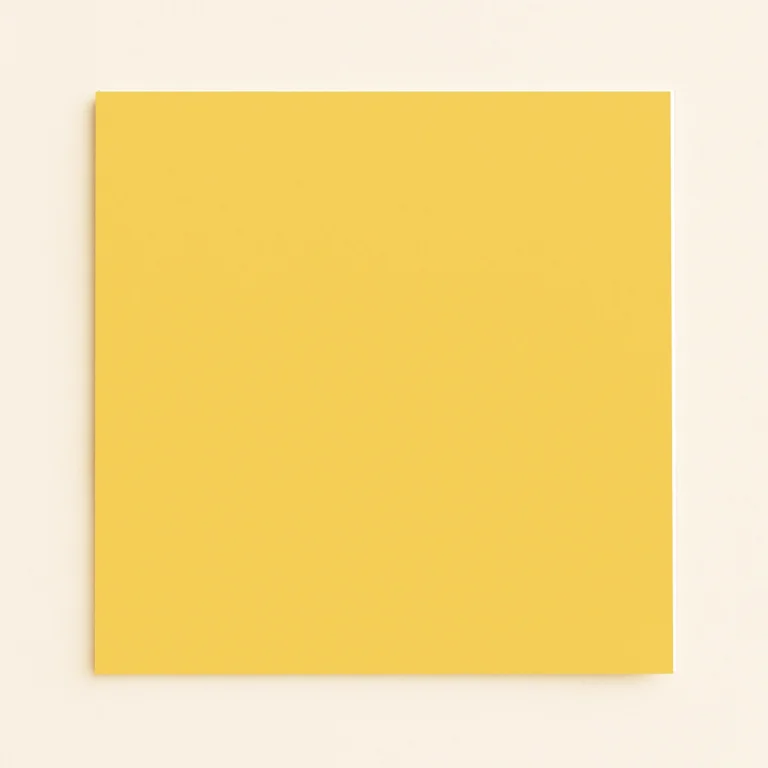 150mm Square Flat Sheet Card - Olin Colours Sunshine Yellow