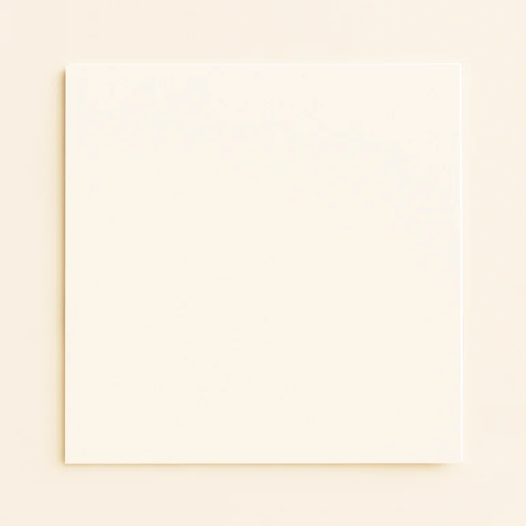 150mm Square Flat Sheet Card - Olin Colours Vanilla