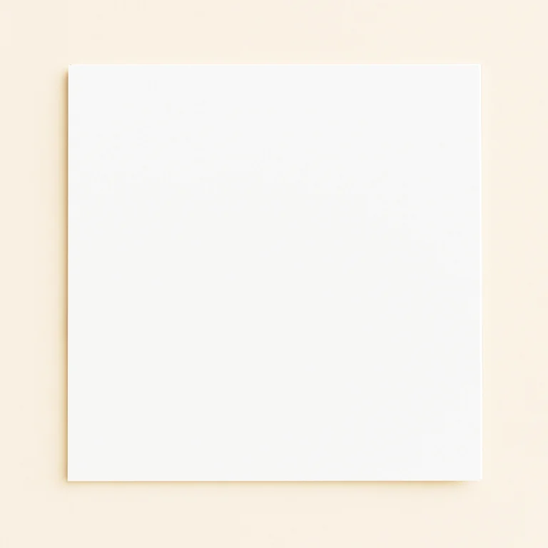 150mm Square Flat Sheet Card - Olin Design Bright White