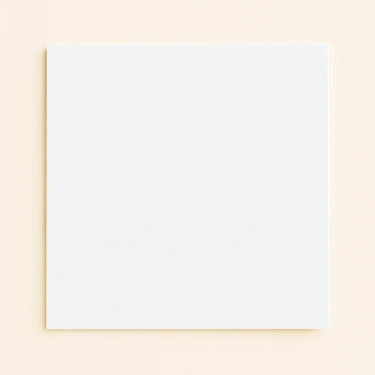 150mm Square Flat Sheet Card - Olin Design Ultimate White